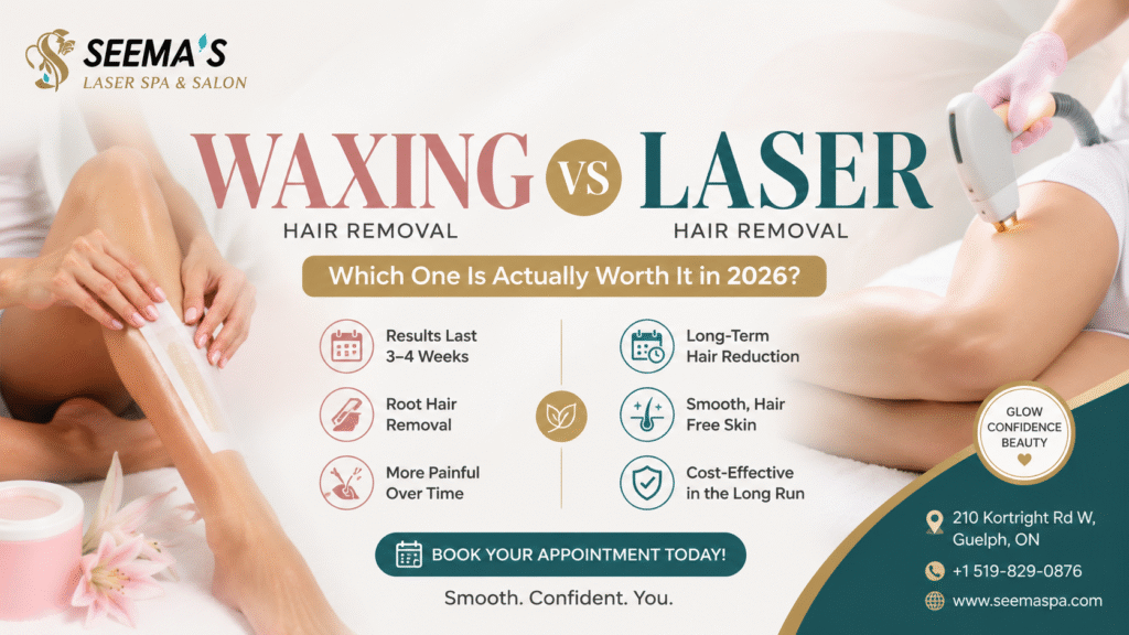 Waxing vs Laser Hair Removal in Guelph — Which One Is Actually Worth It in 2026?