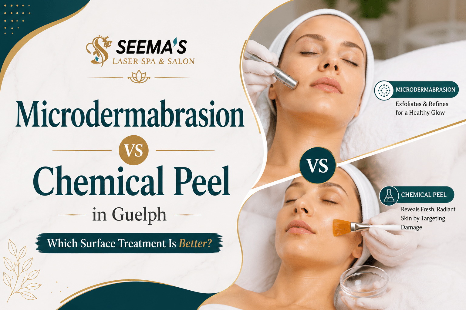 Microdermabrasion or chemical peel in Guelph